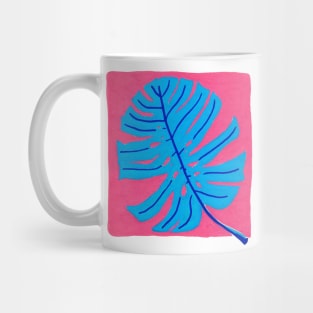 Blue leaf Mug